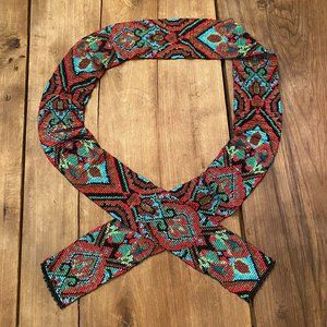 Aztec Native American Beaded Sash